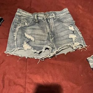 Blue Jean shorts, medium